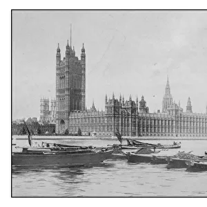 Antique Londons photographs: House of Parliament, Westminster