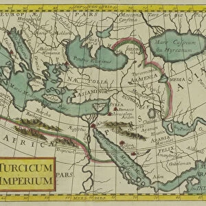 Antique map of the Turkish Empire