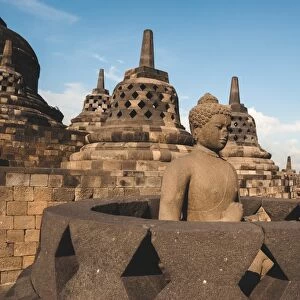 Borobudur stone buddha statue