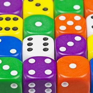 Colourful dice