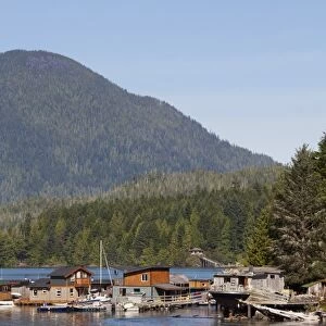 Float Homes In The Harbour; Tofino British Columbia Canada