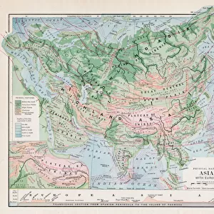 Map of Asia 1877
