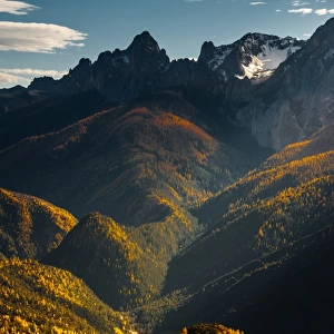 Mountain landscape of Yunnan in autumn