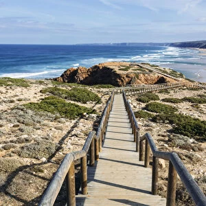Path to Bordeira beach, Carrapateira, Algarve, Portugal