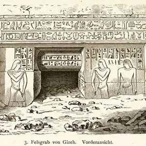 stone grave at Giza, Egypt