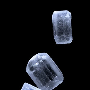 Sugar crystals, ordinary table sugar, photomicrography