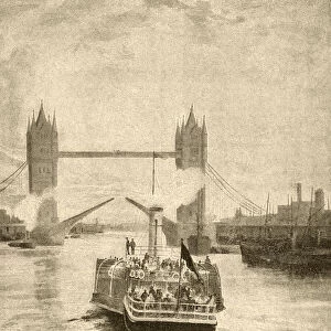 Victorian view of Tower Bridge, London