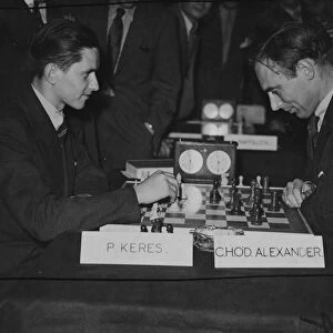 Britains Alexander beats to Russians at chess tournament. C H, OD Alexander of Great Britain