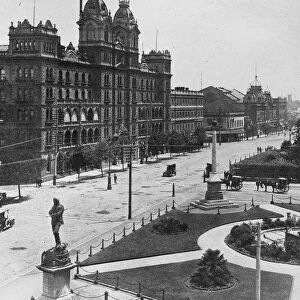 Melbourne Australia Spring street, showing many public buildings 26 March 1920
