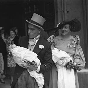 Mr Richard and Dr Irene Kenworthy Gayus with their infant son and daughter ( Gay