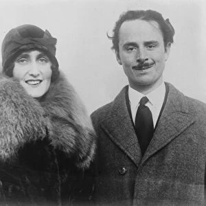 Oswald and Lady Cynthia Mosley. Posed. 1925