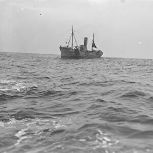 A Scarborough herring trawler in the north sea 1931 Fish where the fish are