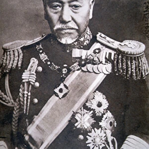 Admiral Togo (b / w photo)