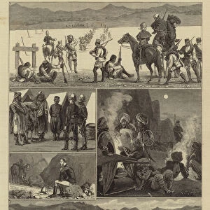 Afghanistan, on the Road to Candahar (engraving)