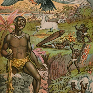 African superstitions illustrated (chromolitho)