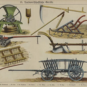 Agricultural equipment (colour litho)