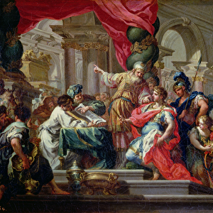 Alexander the Great in the Temple of Jerusalem, c. 1750 (oil on canvas)