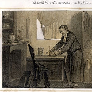 Alexandre (Alessandro) Volta (1745 - 1827) and his experience on the electric battery