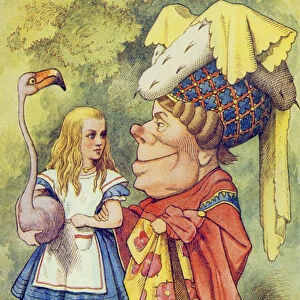 Alice with the Duchess, illustration from Alice in Wonderland by Lewis Carroll