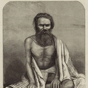 The Alleged Nana Sahib, arrested by the Maharajah of Scindia at Gwalior (engraving)
