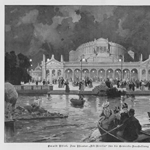 The Alt-Berlin Theatre, built for the Great Industrial Exposition of Berlin, Germany, 1896 (litho)