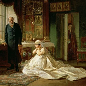 At the Altar, 1870s (oil on canvas)