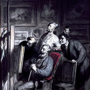 The Amateurs, after 1862 (crayon, w / c ink & gouache on paper)