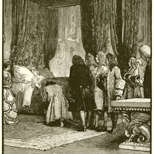 Anne making the Duke of Shrewsbury Lord Treasurer (engraving)