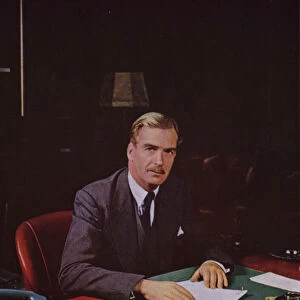 Anthony Eden, English Conservative politician and Foreign Secretary during World War II (photo)