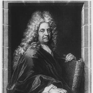 Antoine Coypel, after a self portrait, engraved by Jean Baptiste Masse (1687-1767) 1717