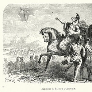 Apparition du Labarum a Constantin (engraving)
