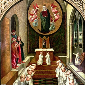Apparition of the Virgin to a Community (oil on panel)