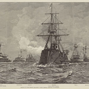 Arrival of the French Squadron under Admiral Gervais at Spithead (engraving)