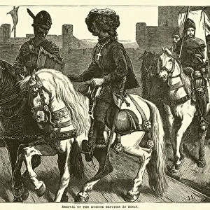 Arrival of the Hussite Deputies at Basle (engraving)
