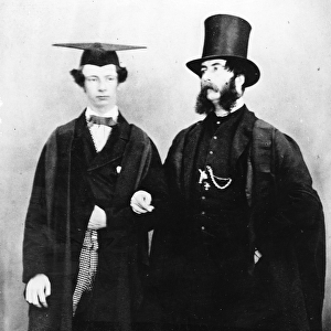 Arthur Munby and his younger brother, c. 1858 (b / w photo)