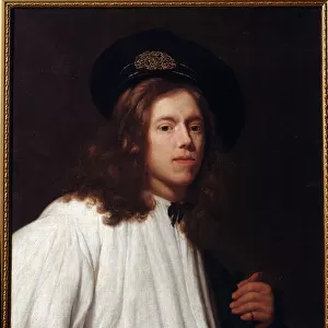 "Autoportrait (Self-portrait) Peinture de Samuel Dirksz van Hoogstraten (1627-1678) 17eme siecle Musee des Beaux Arts Ivan Kramskoy (ou Kramskoi) a Voronej (Voronezh), Russie