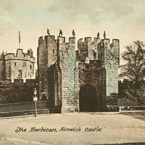 The Barbican, Alnwick Castle, Northumberland (colour photo)