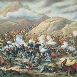 The Battle of Little Big Horn, June 25th 1876, 1889 (litho)
