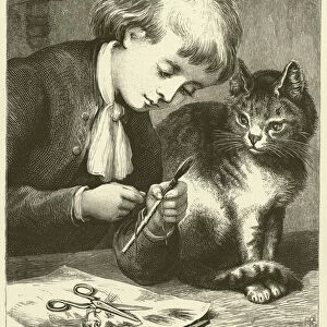 Benjamin Wests first Paint-brush (engraving)