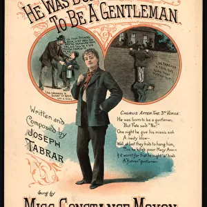 He Was Born To Be A Gentleman (colour litho)