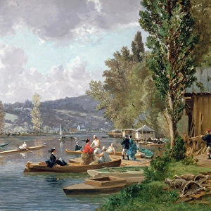 Bougival, 1873 (oil on canvas)