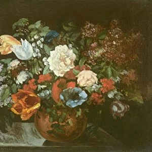 Bouquet of Flowers, 1863 (oil on canvas)