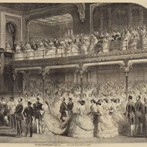 The Bridal Procession passing along the Aisle of the Chapel Royal, St Jamess (engraving)