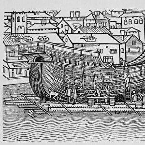 Building a Ship, from The Narrative and Critical History of America, edited