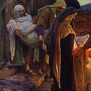 The Burial Of Jesus (colour litho)