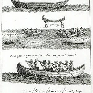 Canoe of the Iroquois, from Dialogues de M