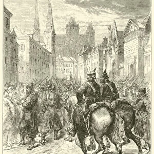Capture of Amiens, December 1870 (engraving)