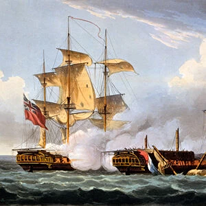 The Capture of La Vestale, August 20th 1799, from The Naval Achievements of Great