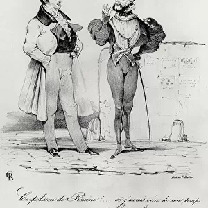 Caricature of the Romantic Dramas at the time of Hernani