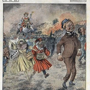 Carnival of Nice. Illustration from "Le petit journal"